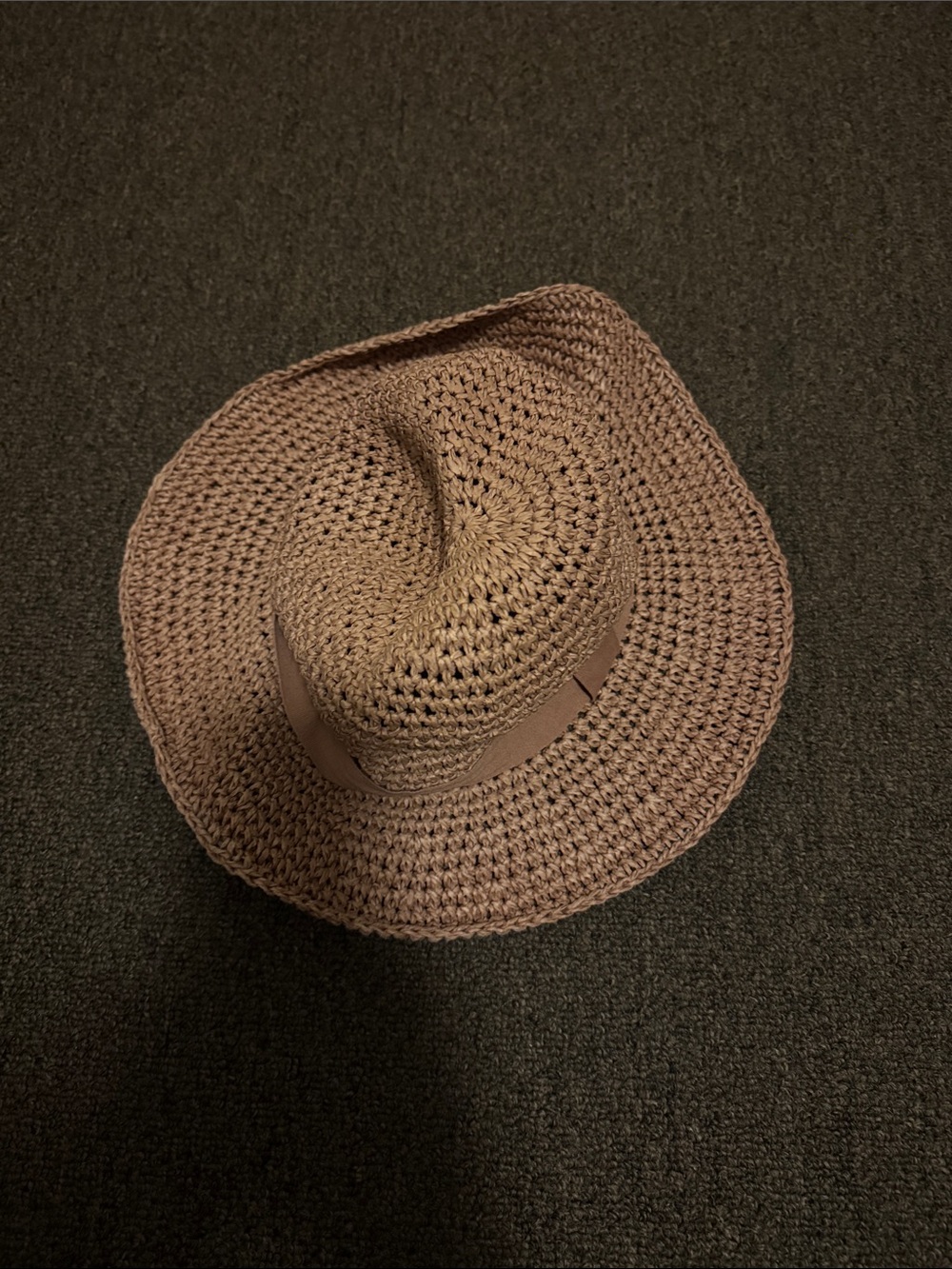 Zara Brown Woven Sun Hat